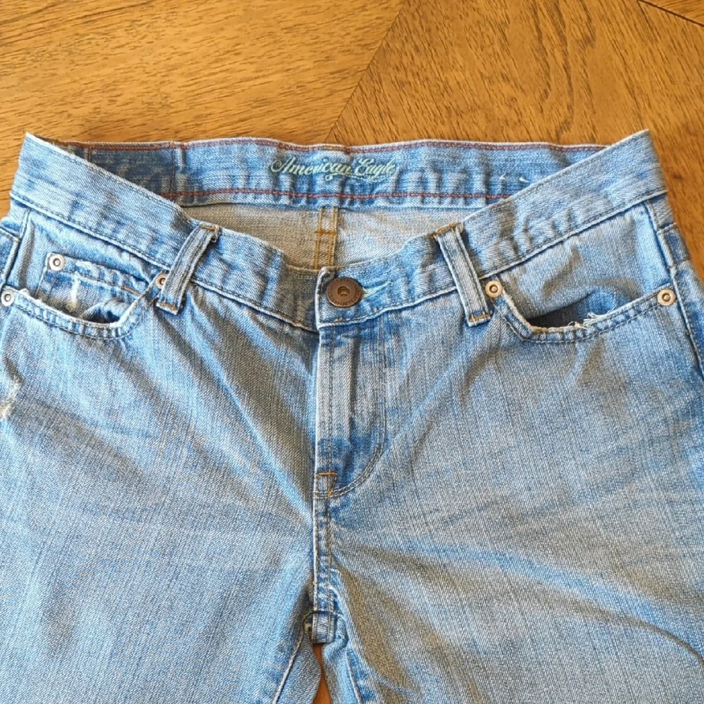 Y2K American Eagle Outfitters Hipster Skinny Flare Jeans - Picture 3 of 9